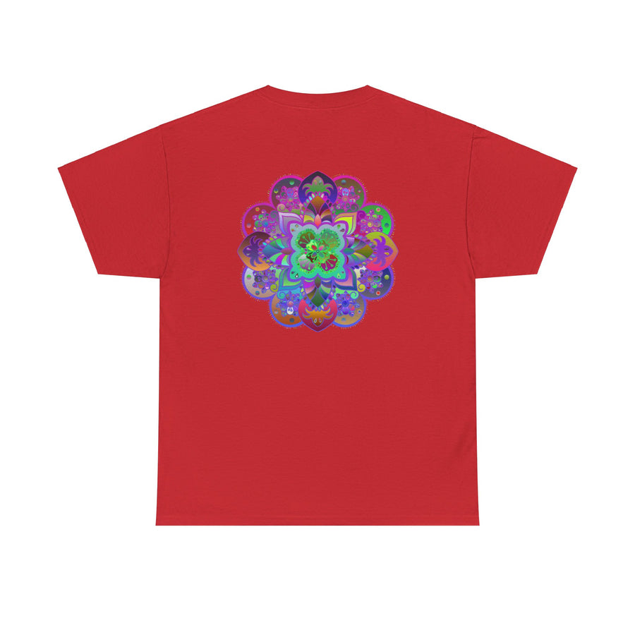 Unisex heavy cotton tee featuring mandala art, perfect for yoga and mindfulness practice