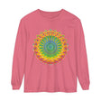 Intricate Mandala Unisex Long Sleeve T-Shirt with vibrant floral design