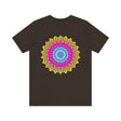 Vibrant Mandala T-Shirt featuring a beautiful and intricate design, perfect for expressing spiritual peace and tranquility