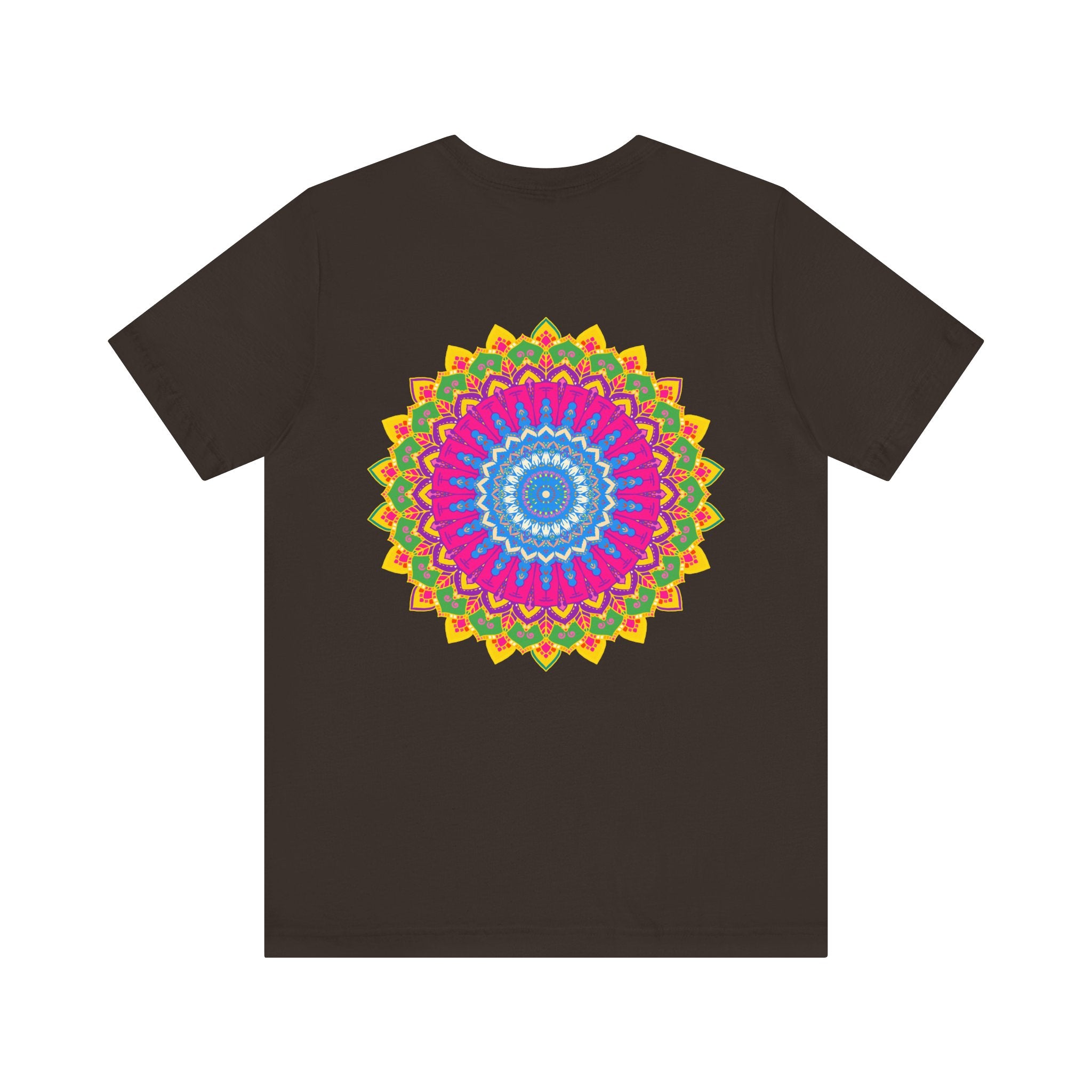 Vibrant Mandala T-Shirt featuring a beautiful and intricate design, perfect for expressing spiritual peace and tranquility