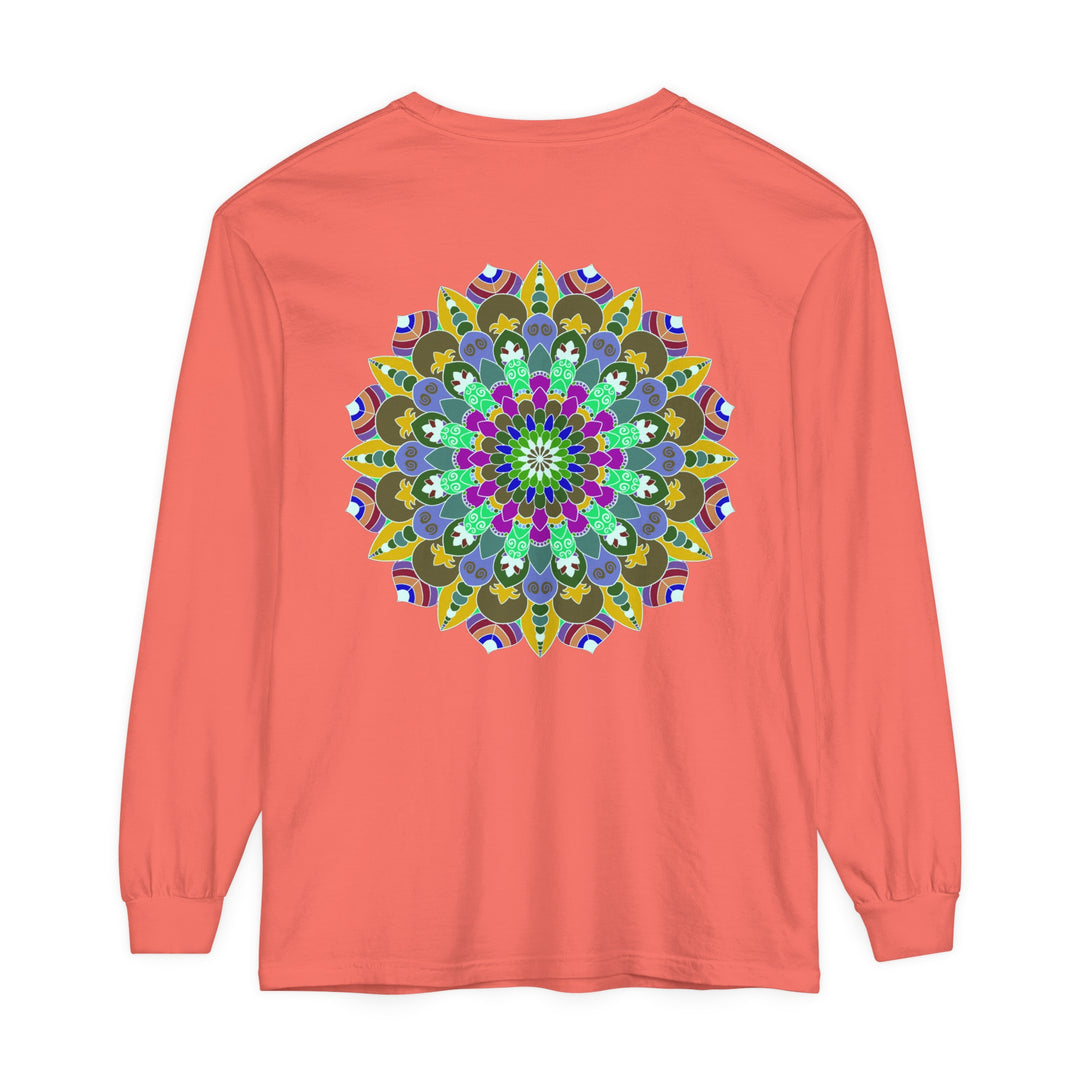 Colorful Mandala Long Sleeve T-Shirt - Spiritual Art 60