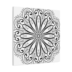 Handmade Mandala Art with 125 Stretched Canvas