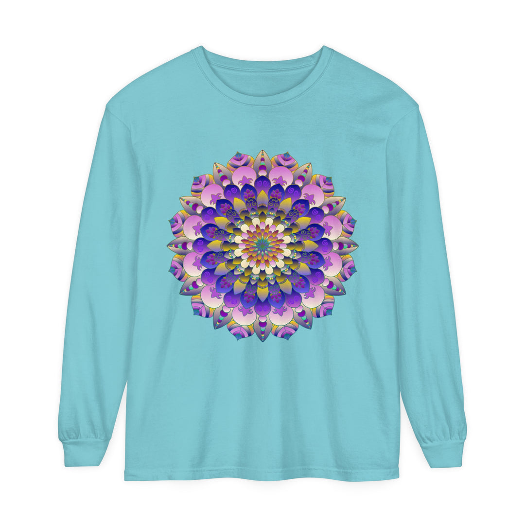 Colorful Mandala Long Sleeve T-Shirt - Psychedelic Art image 12