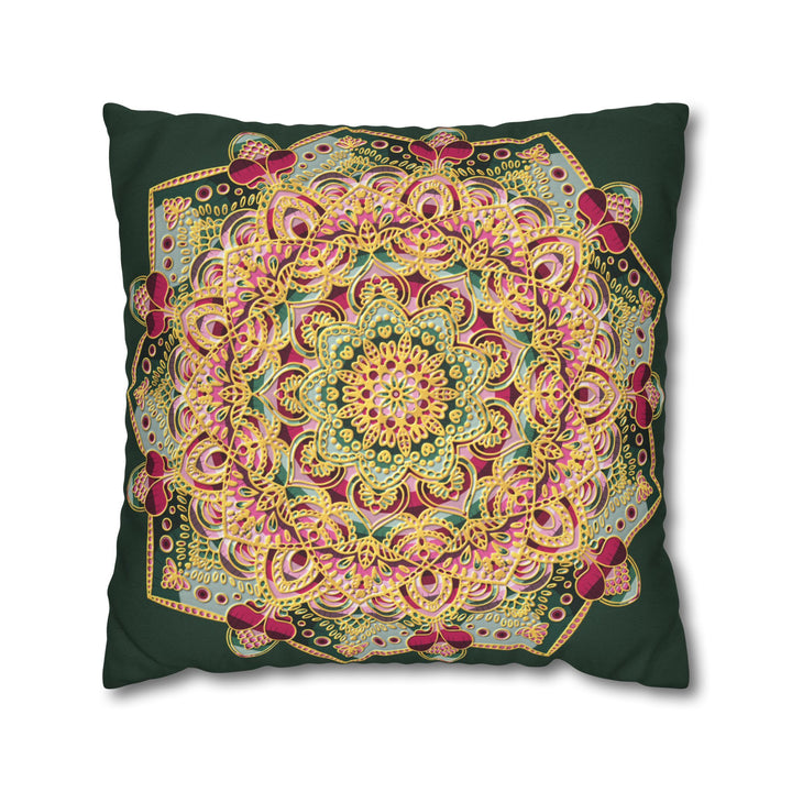 Mandala Boho Square Pillowcase by Blululi