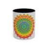  Beautifully detailed mandala design on ceramic coffee mug