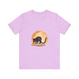 Black Cat & Moon Halloween T-Shirt with Creepy Spider
