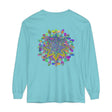 Vibrant and intricate mandala design long sleeve t-shirt for all genders