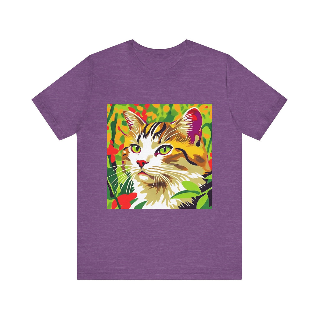 Colorful Savana Cat T-Shirt featuring a vibrant animal design for a playful and stylish look