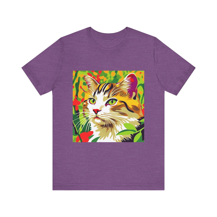 Colorful Savana Cat T-Shirt featuring a vibrant animal design for a playful and stylish look