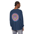 Vibrant Mandala Unisex Long Sleeve T-Shirt with colorful, intricate mandala design