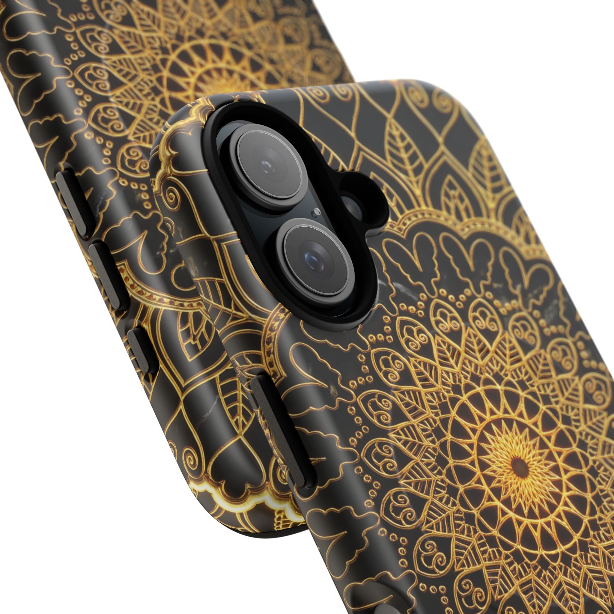Mandala Gold Phone Case — Tough Magnetic iPhone Cover