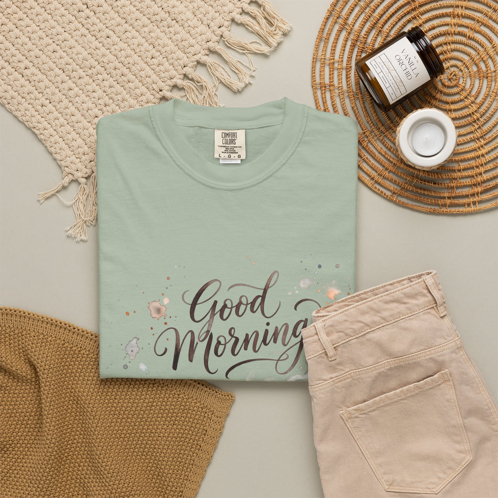 Good Morning Cat Coffee T-Shirt