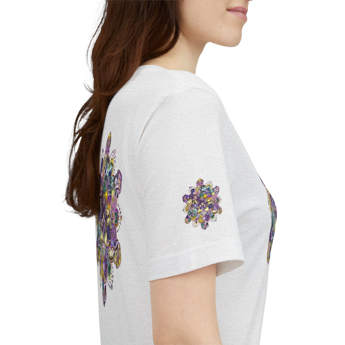 Unisex Floral Jewel Mandala T-Shirt