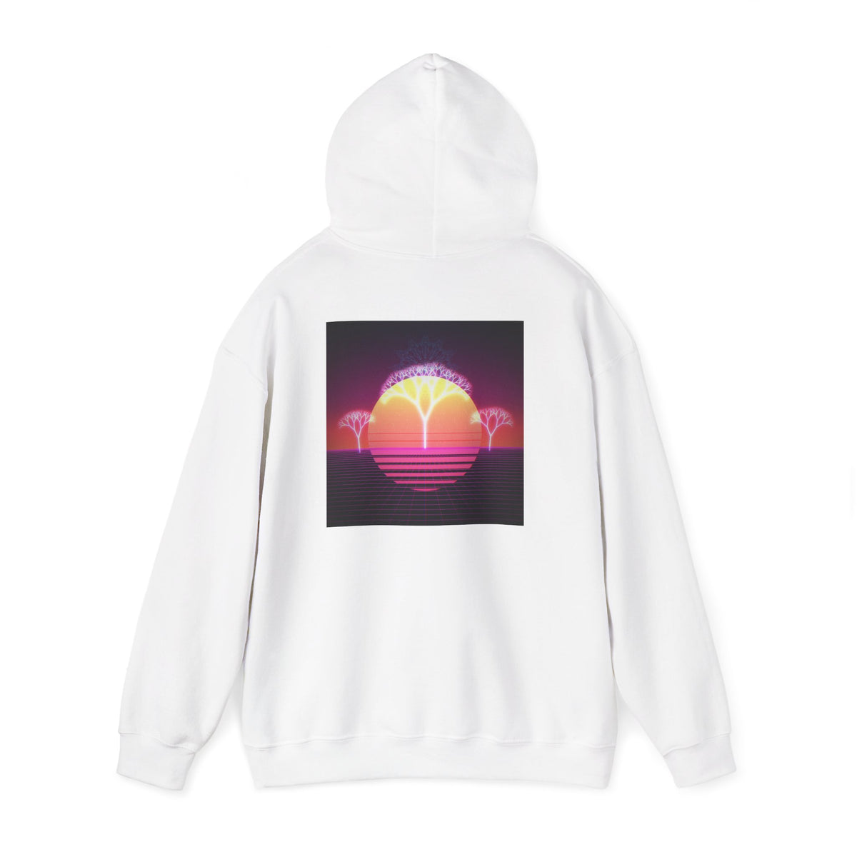 Felpa con cappuccio Retro Sunset Tree of Life