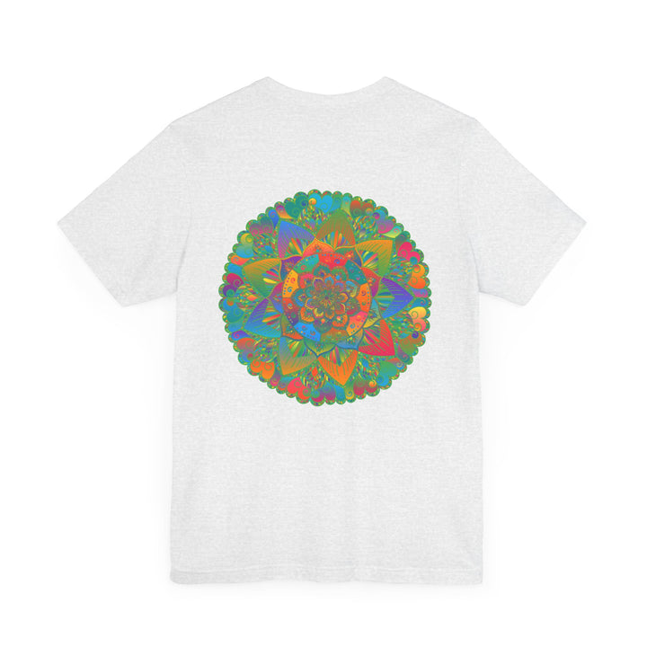 Trendy t-shirt with a vibrant mandala design reflecting peace and harmony