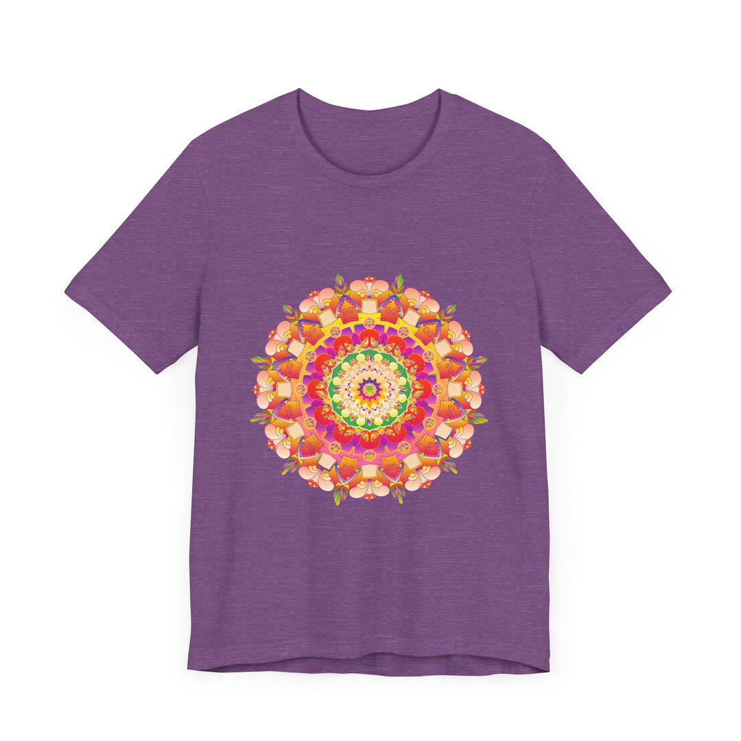 Vibrant Mandala T-Shirt - Colorful & Intricate - Beautifully designed and full of vibrant colors, this intricate mandala t-shirt is a standout fashion piece