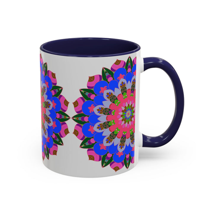 Colorful and intricate design mandala mug, perfect for enjoying your favorite hot beverages