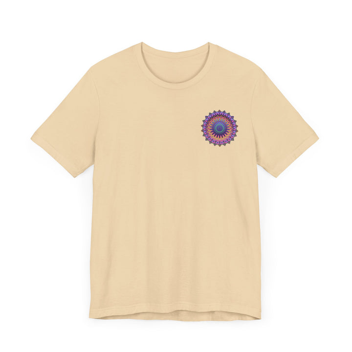 Vibrant Mandala T-Shirt with Intricate Design Symbolizing Spiritual Peace and Harmony for Men and Women