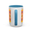 Vibrant Mandala Mug featuring colorful and intricate art design