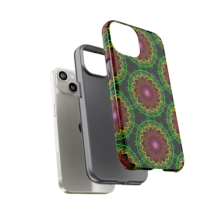 Artistic Mandala Phone Case with Bold Patterns and Modern Flair