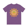 Vibrant mandala tee with intricate design and peaceful color palette