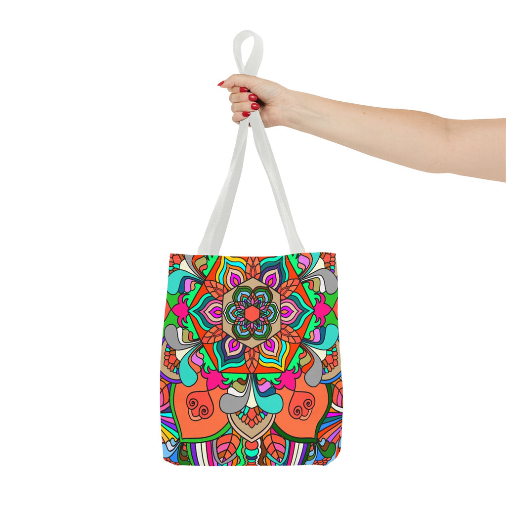 Colorful Mandala Tote Bag — Vibrant Boho All-Over Print Beach & Market Tote