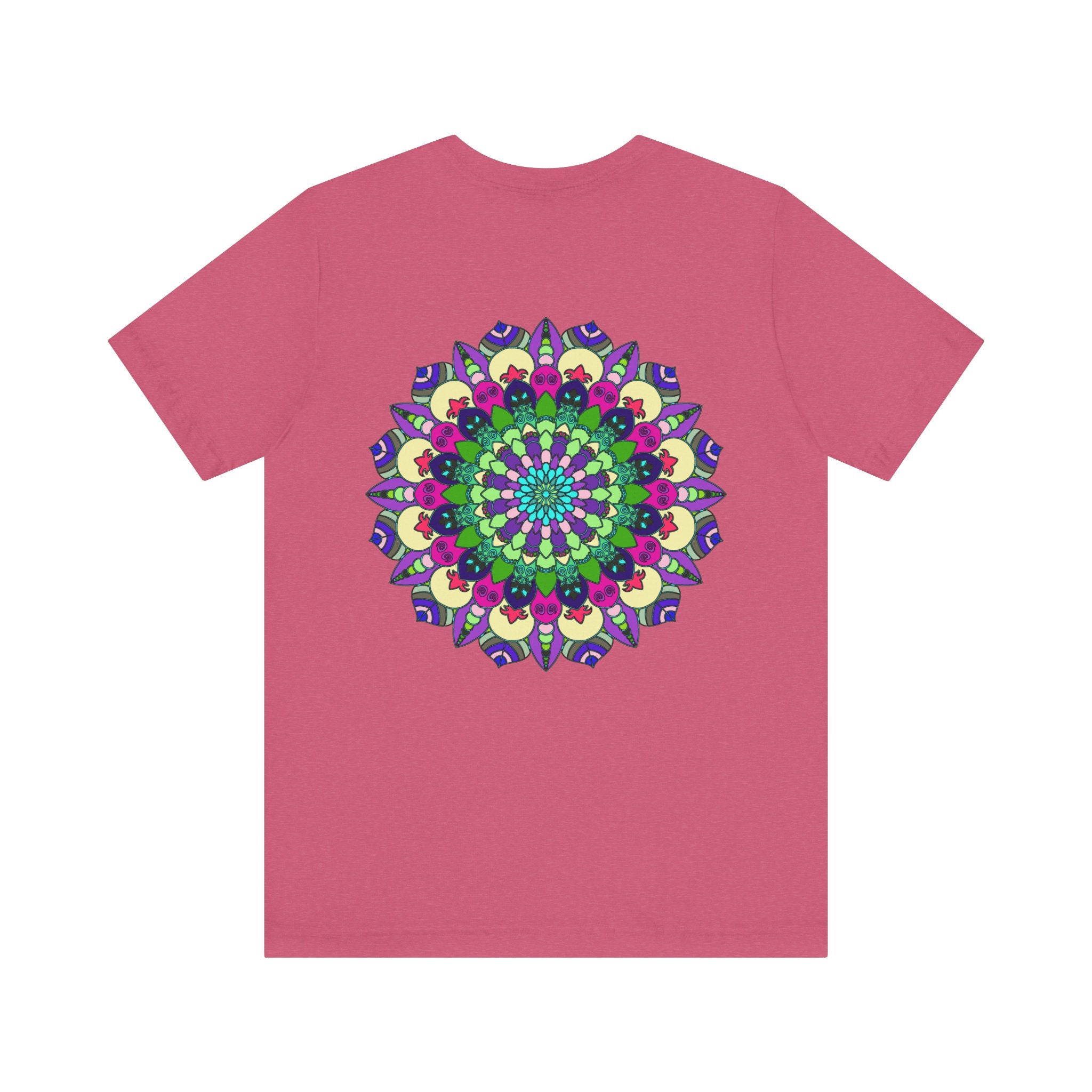 Beautiful Mandala Tee with intricate design symbolizing spiritual peace and harmony