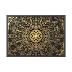 Majestic Stillness – Black & Gold Luxury Framed Poster