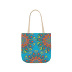 Canvas Tote Bag in Bright Tropical Colors for Summer Fun