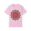 Soft and durable 100% Ring-Spun Cotton T-Shirt with Mandala design