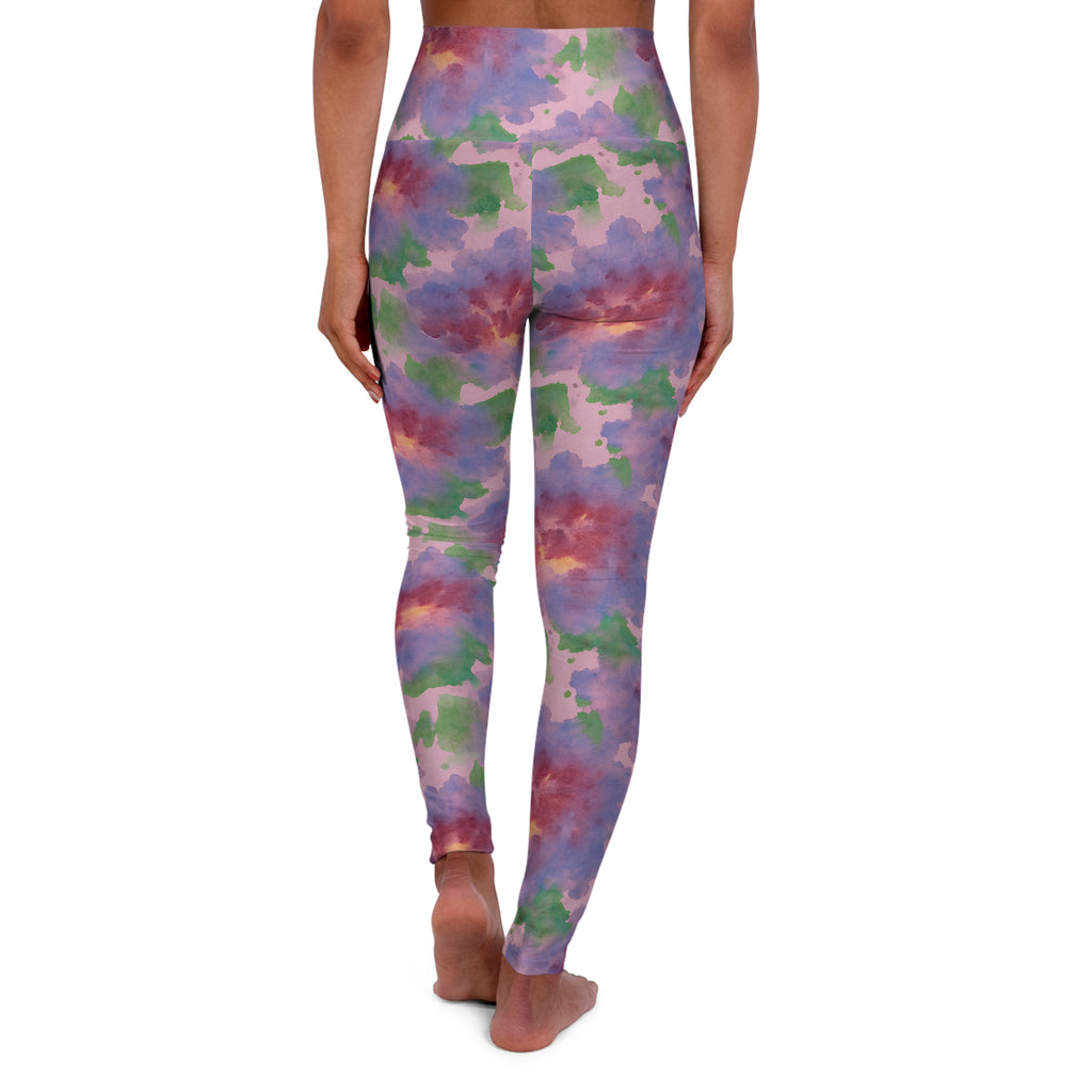 Watercolor Leggings & Scarf Set – Matching Artistic Women’s Outfit