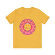 Vibrant Mandala T-Shirt featuring a colorful and symmetrical design, perfect for adding a pop of color to your wardrobe