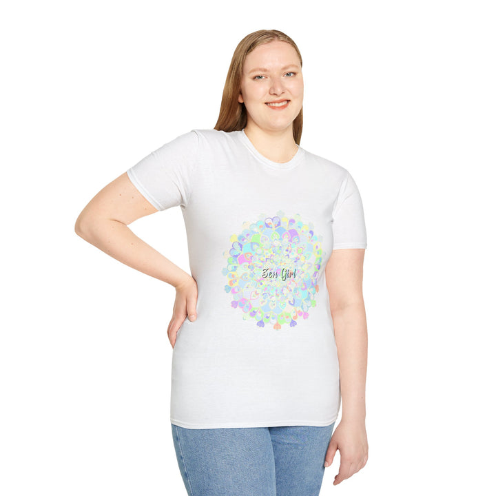 Colorful Mandala T-shirt with intricate and unique design, perfect for adding a touch of artistic flair to your wardrobe