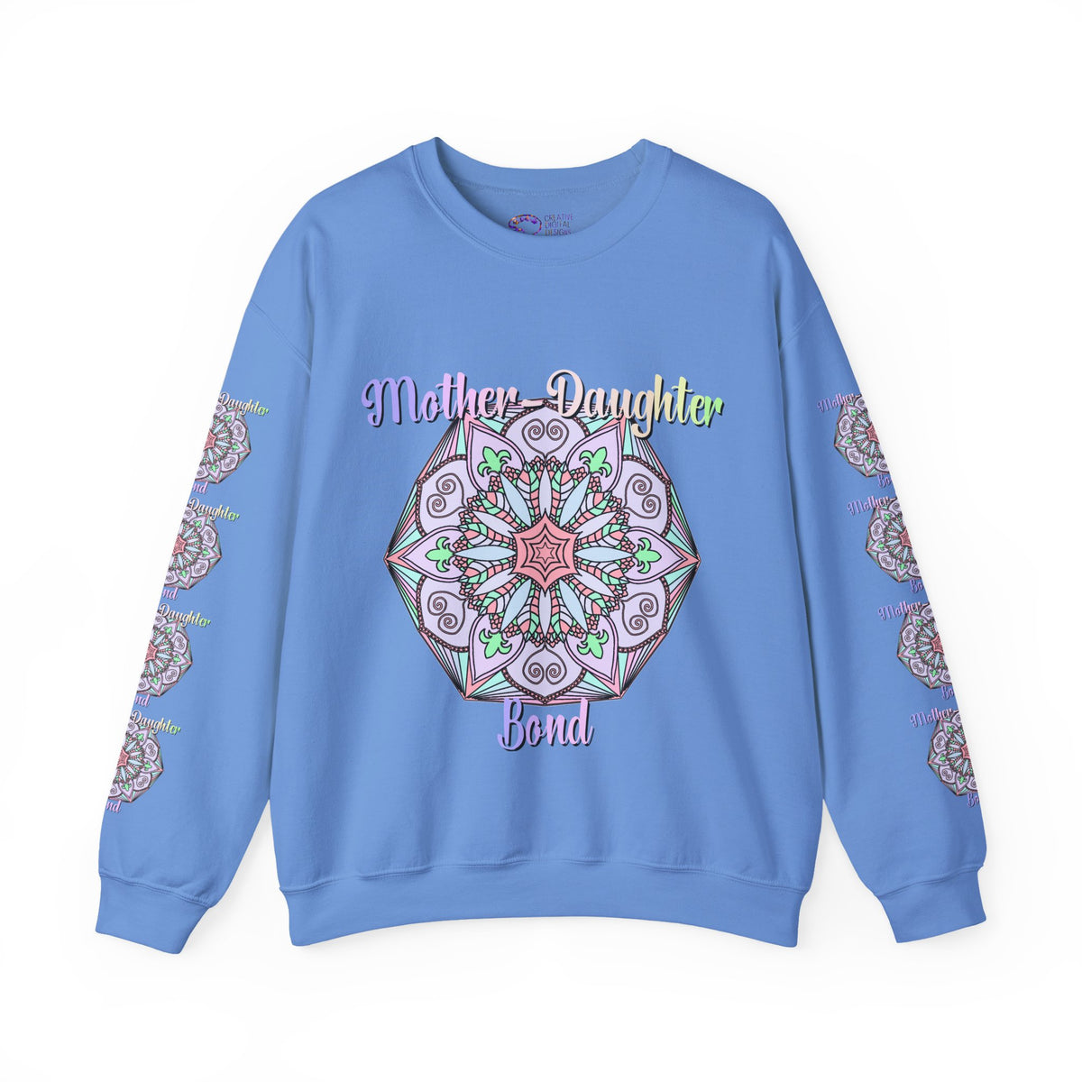 Mother-Daughter Mandala Sweatshirt Celebrating Unique Connections