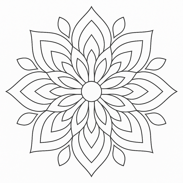 Therapeutic Mandala Coloring Pages – 16 Printable PDF Designs