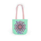 Mandala 'Love You Mom' Canvas Tote — Floral Mother's Day Gift Bag
