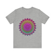 Vibrant Mandala Tee showcasing colorful and intricate spiritual art design