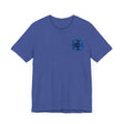 Blue Mandala T-Shirt featuring a beautiful spiritual design for peace and harmony