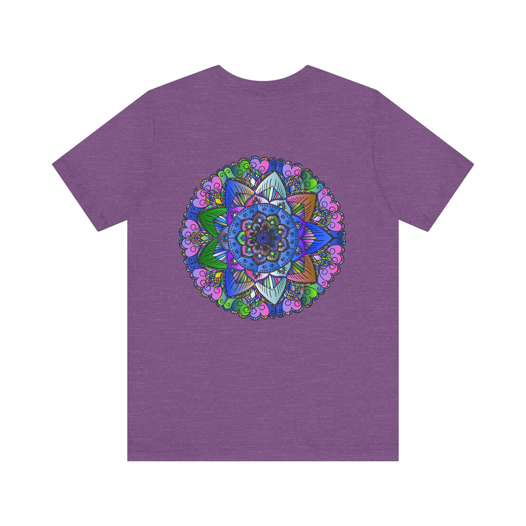 Vibrant Mandala T-Shirt with intricate spiritual design for inner peace and tranquility