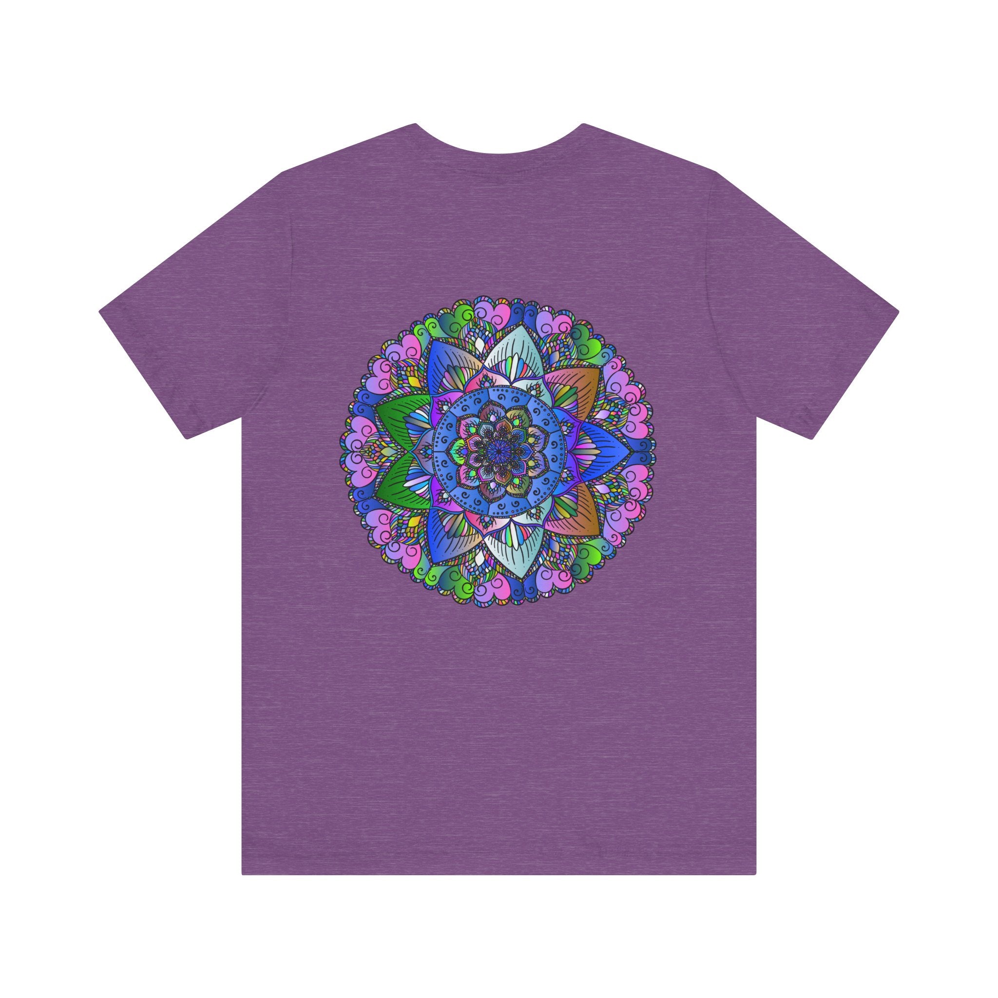 Vibrant Mandala T-Shirt with intricate spiritual design for inner peace and tranquility