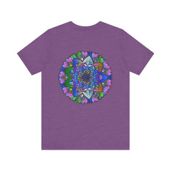 Vibrant Mandala T-Shirt with intricate spiritual design for inner peace and tranquility