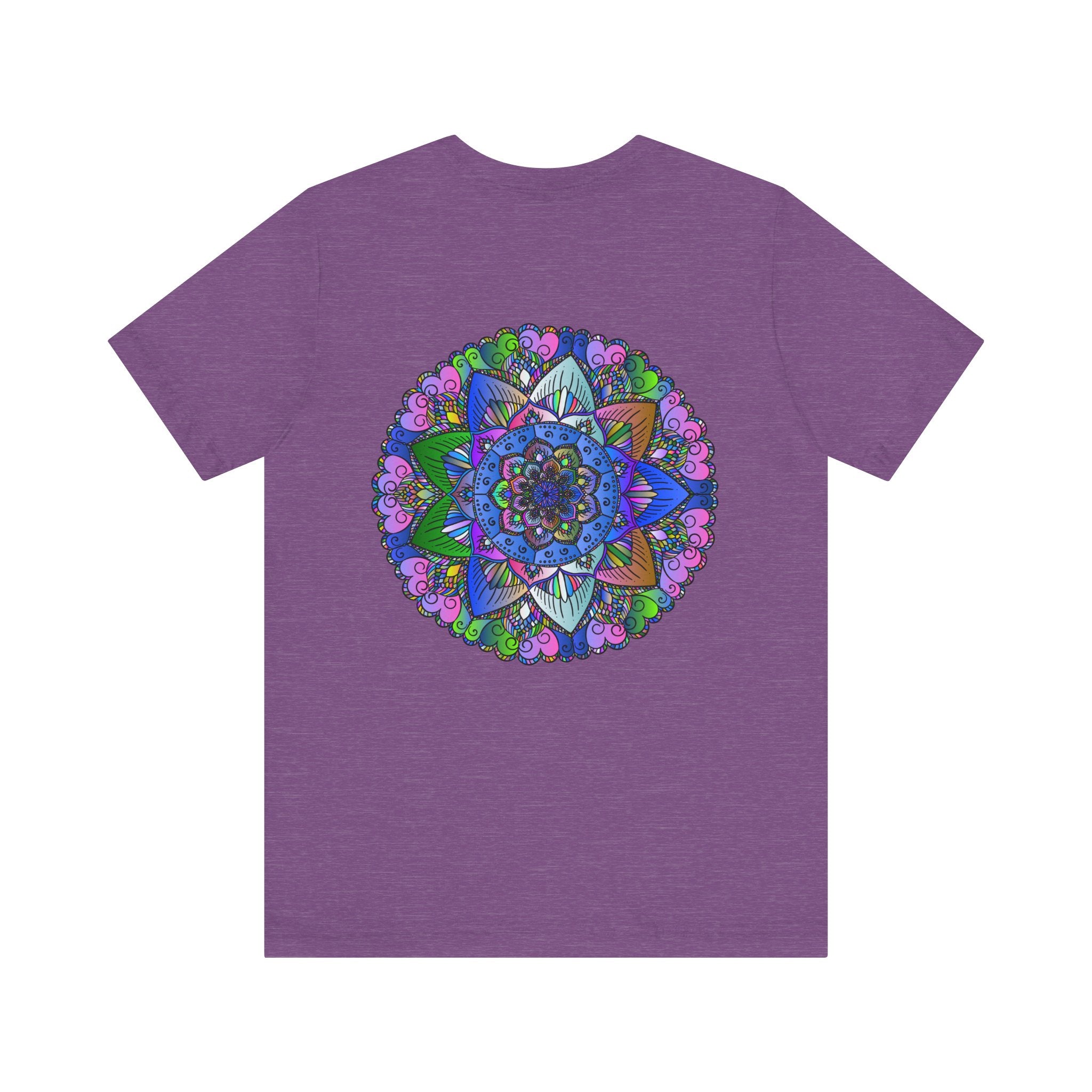 Vibrant Mandala T-Shirt with intricate spiritual design for inner peace and tranquility