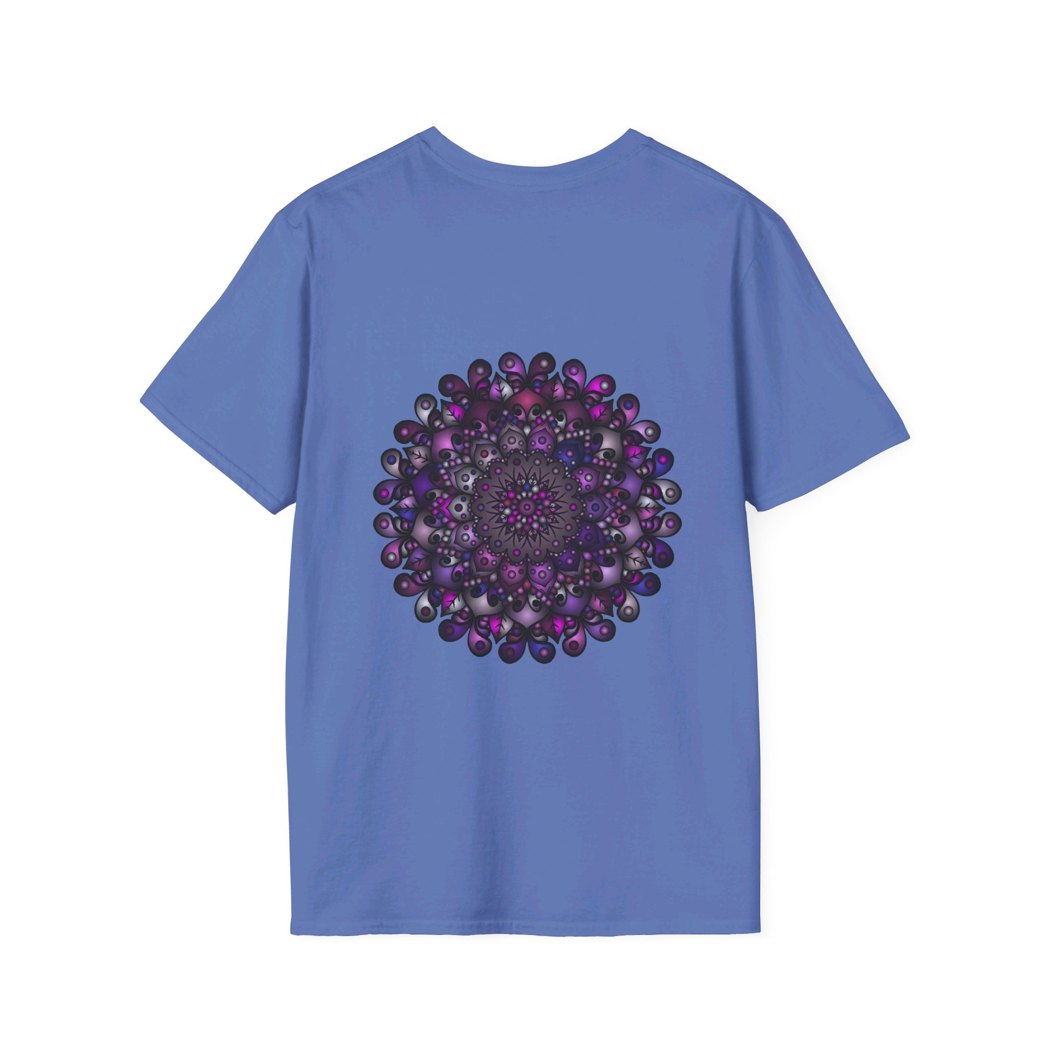 Softstyle T-Shirt featuring Handmade Mandala Art in bold and striking colors