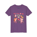 Entzückendes Animal Love Jugend T-Shirt, Süßes Kindershirt, Tier Grafik T-Shirt, Kindergeschenk, Geburtstags- oder Urlaubsoutfit 
