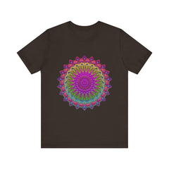 Vibrant Mandala Tee - Colorful Spiritual Art featuring intricate, hand-drawn design with vibrant colors and spiritual symbolism