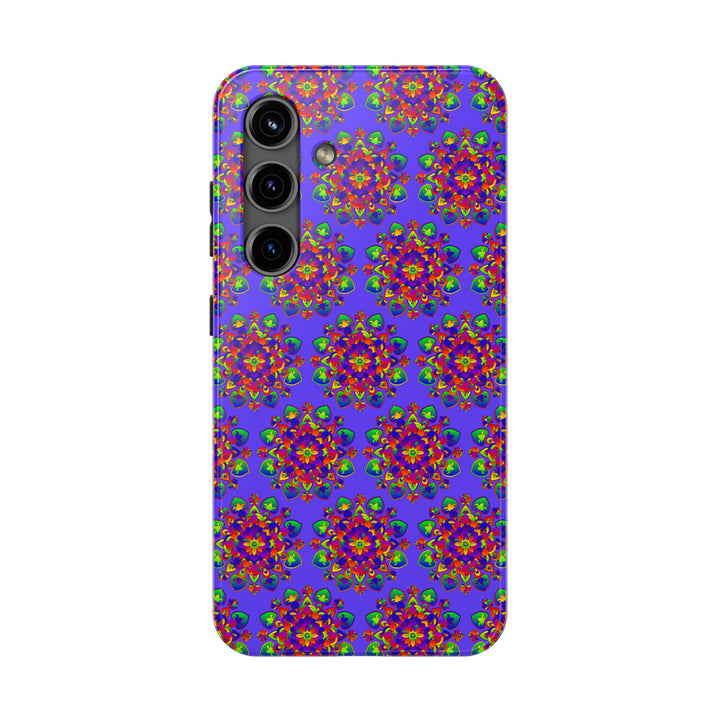 Tiled Hand Drawn Mandala Rainbow Phone Case - Standard alt text 99