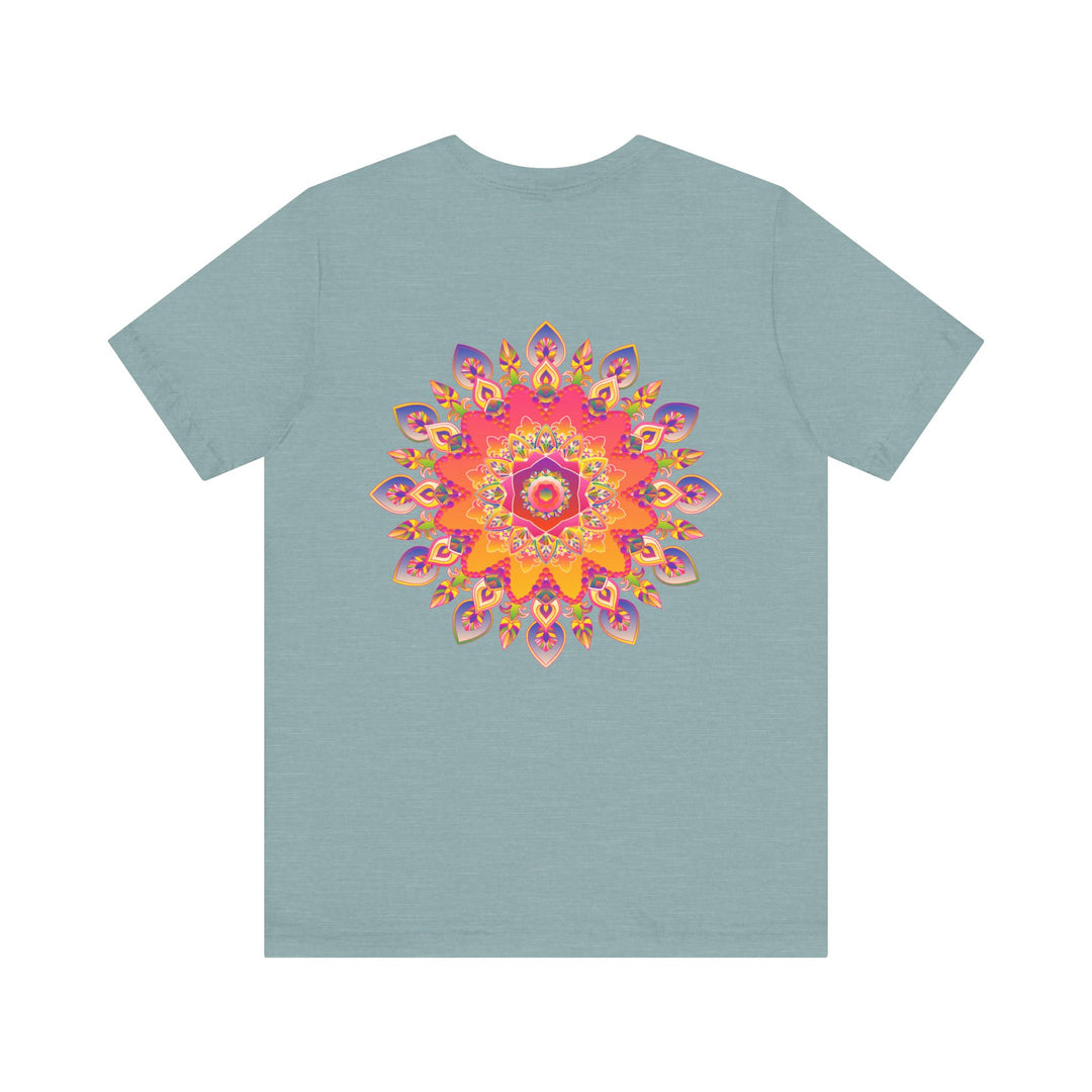 Vibrant Mandala Tee featuring intricate design for Spiritual Peace & Harmony