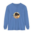 Black Cat & Moon Night Sky T-Shirt with spooky Halloween theme