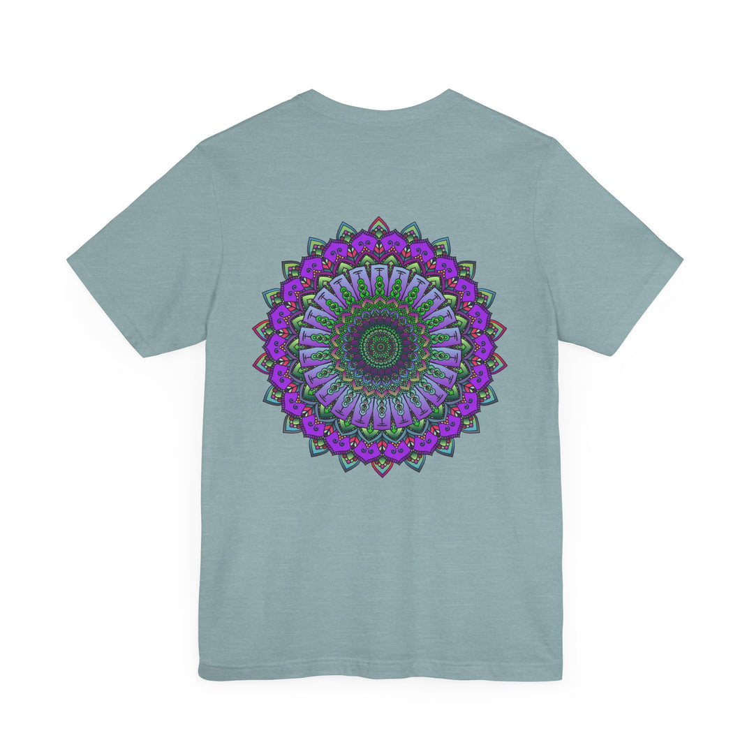 A beautiful mandala tee featuring intricate designs symbolizing spiritual peace and harmony