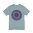 A beautiful mandala tee featuring intricate designs symbolizing spiritual peace and harmony